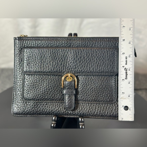 Michael Kors Cooper Medium Wristlet Wallet Black Leather - Picture 8 of 8